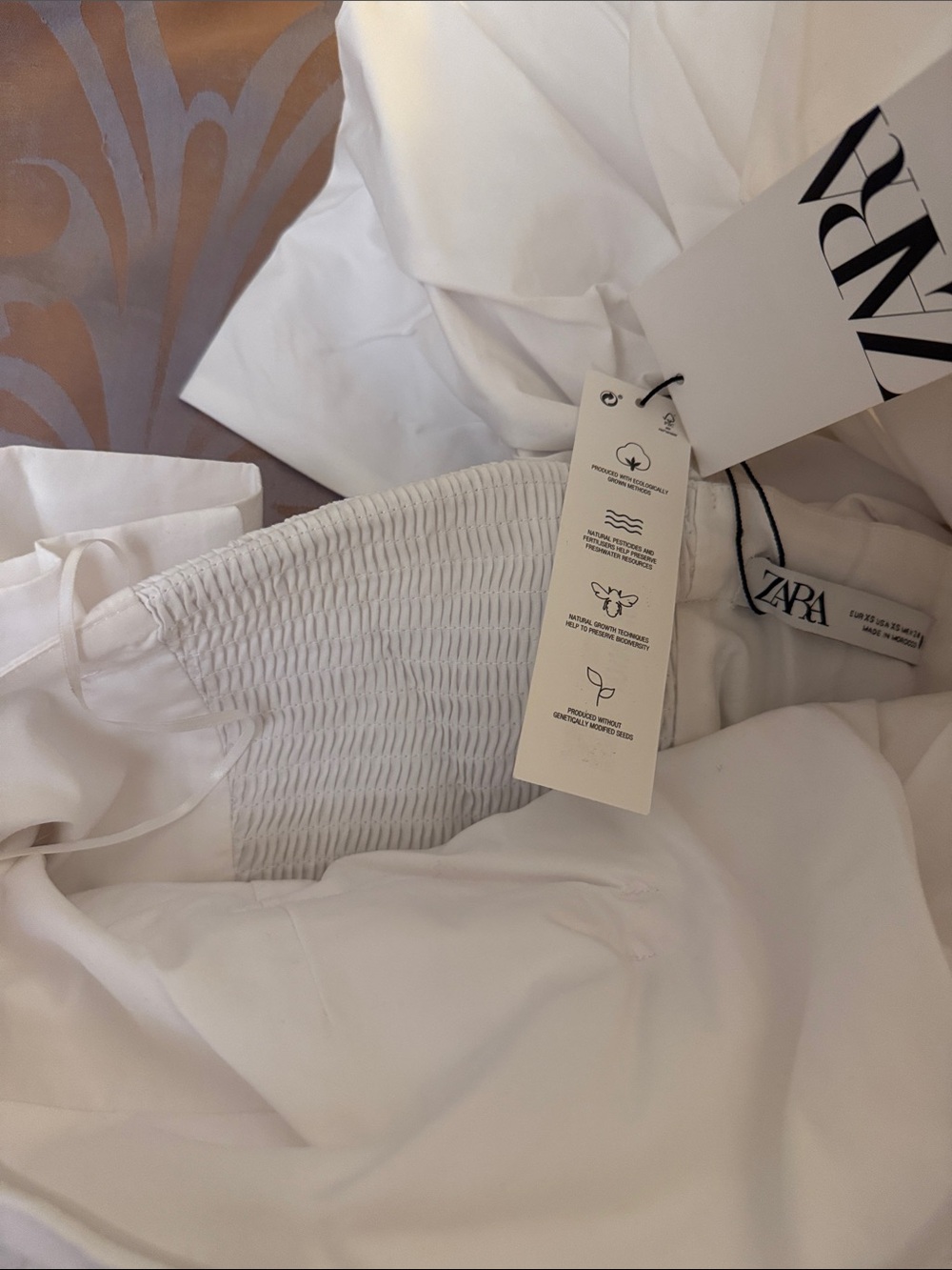 Zara White Off-Shoulder Ruffle Blouse - Picture 8 of 12